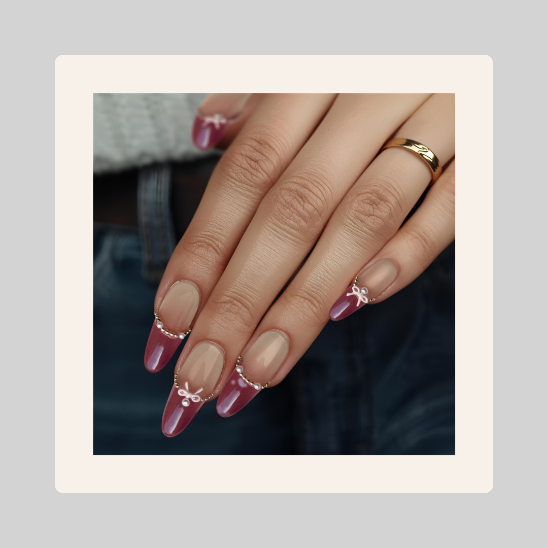 3.0 Long Oval French Pink Catseye Chain