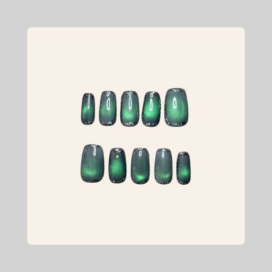 2.0 Coffin Silver Bordered Frozen Catseye