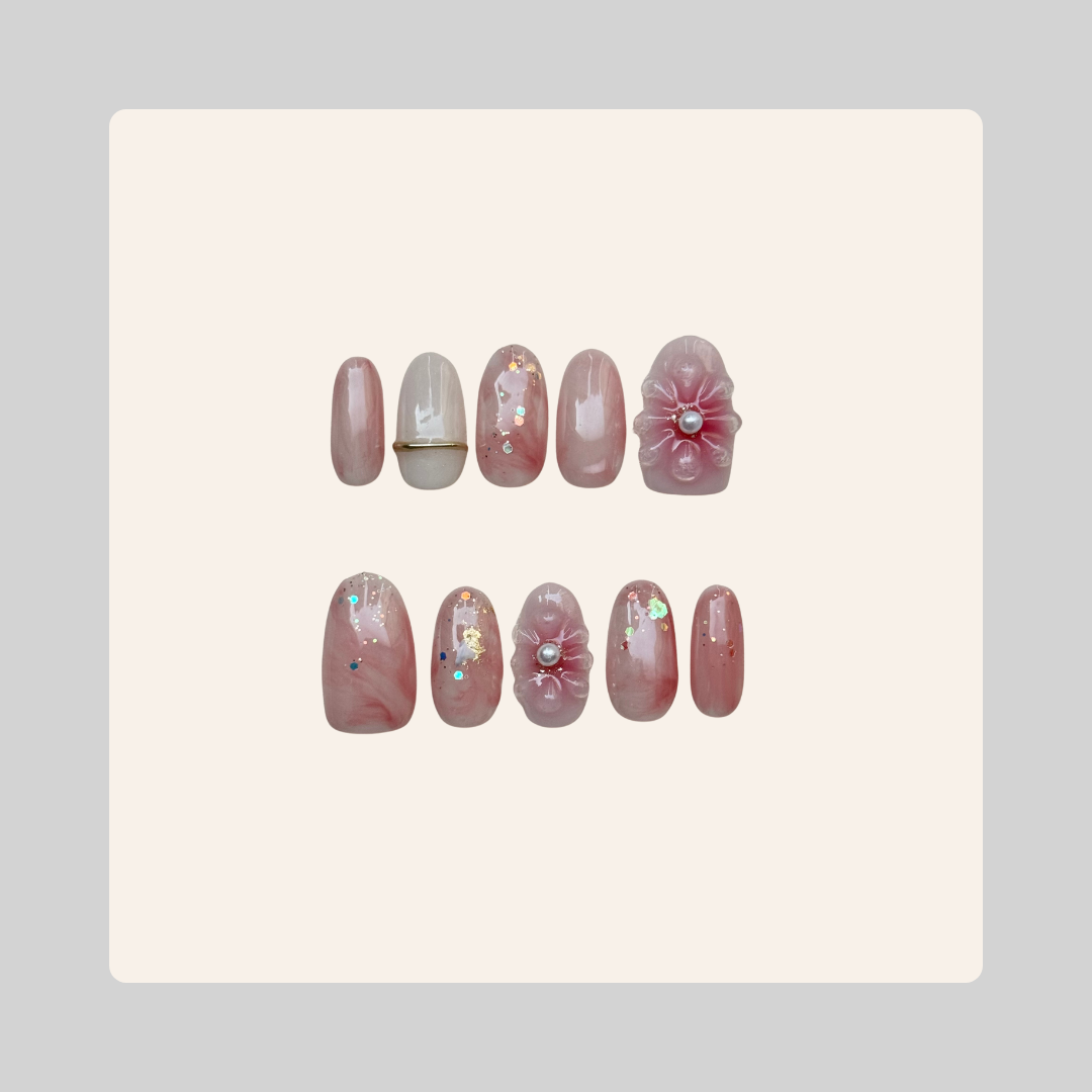 2.0 Oval Blush Camelia Fantasy