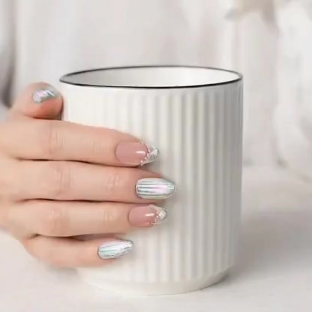 2.0 Oval Iridescent Pearl French Seashell