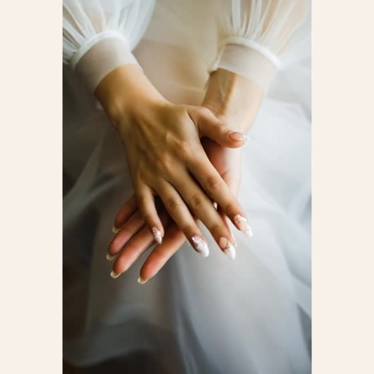 2.5 Stiletto Nude White Floral